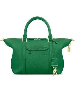 Maison De Sabre Small Leather Weekender - Green