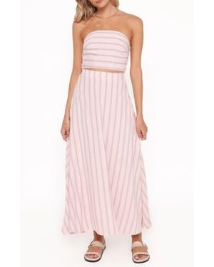 Petal & Pup Serafina Strapless Two-Piece Set - Pink