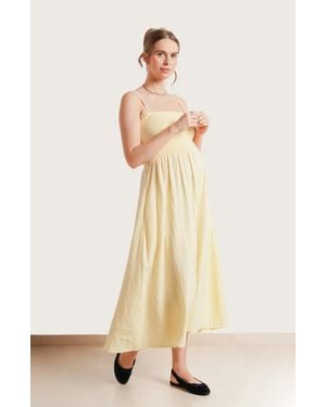 Nom Maternity The Easy Maternity & Nursing Dress - Natural