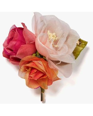 Helena Simon The Spray Rose Floral Brooch - Pink