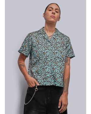 WILDFANG The Everyday Camp Button Up - Gray