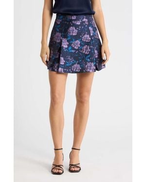 Sugarlips Nicole Jacquard Calera Miniskirt - Blue