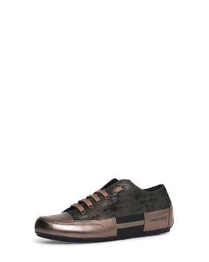 Candice Cooper Rock Patch Metallic Sneaker - Black