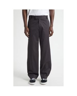 JKEEFER Alec Stretch Organic Cotton Gabardine Work Pants - Black