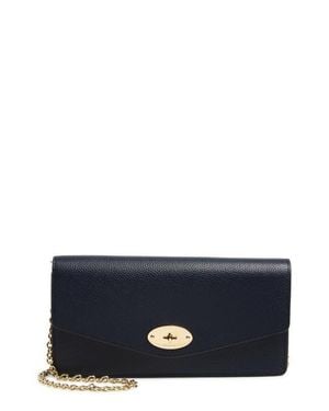 Mulberry Darley Leather Clutch - Blue
