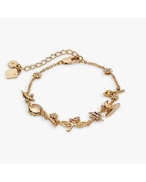 ALEX AND ANI Harry Potter Mixed Icon Inline Charm Bracelet - Metallic