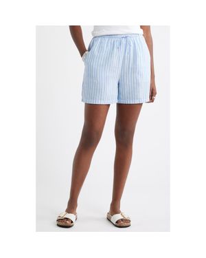 Caslon Easy Linen Blend Shorts - Blue