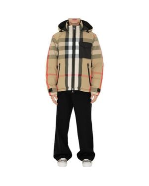 Burberry Reversible Check Puffer Jacket - Black