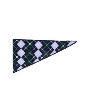 Maje Wool Argyle Triangle Scarf - Blue