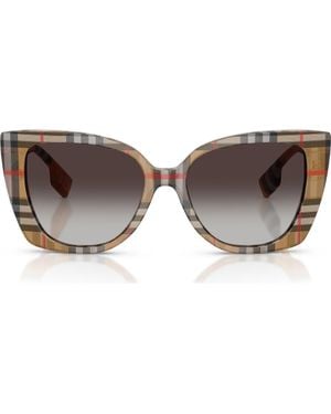 Burberry Meryl 54Mm Gradient Cat Eye Sunglasses - Brown