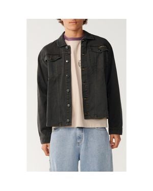 Rip Curl S-Series Cotton Twill Button-Up Jacket - Black