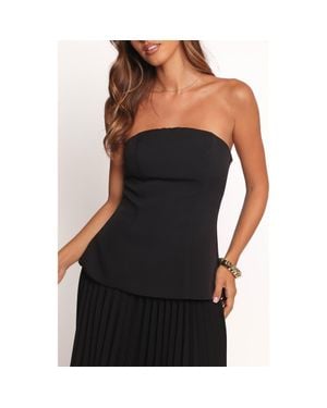 Petal & Pup Liliana Strapless Top - Black