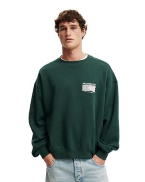 Cotton On Tylah Saunders Box Fit Crew Sweater - Green