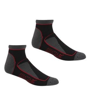 Regatta Samaris Trail Color Block Ankle Socks - Black