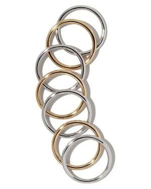 Jennifer Fisher Set Of Stackable Rings - Metallic