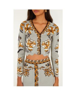 FARM Rio Crop Cardigan - Multicolor