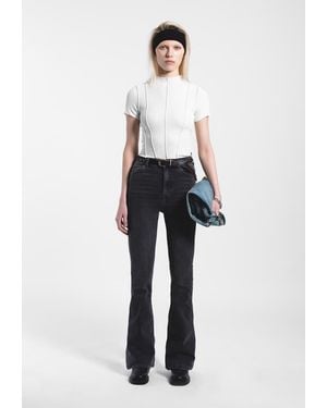 Dr. Denim Moxy High Flare Jeans - Blue