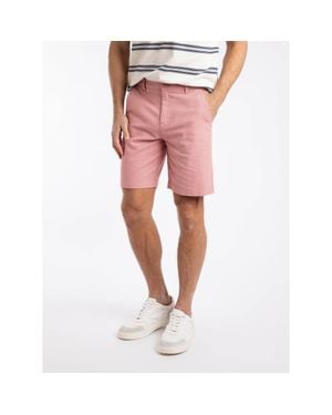 Weird Fish Charleston Textured Chino Shorts - Pink