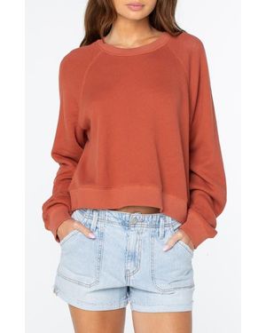 Roxy Golden Hour Cotton Sweatshirt - Orange