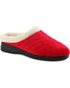 Flexus by Spring Step Sleeper Quilted Slipper - Red