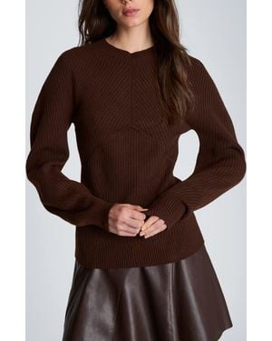 Kenneth Cole Seamless Mock Neck Sweater - Brown