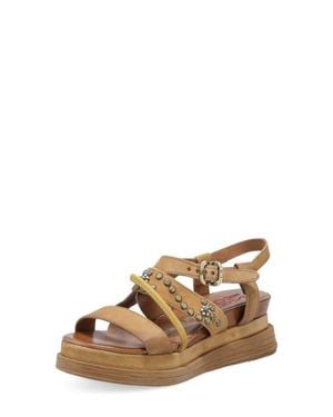 A.s.98 Lowman Platform Sandal - Brown
