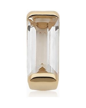 Oradina 14K Fresco Baguette Micro Single Stud - Natural