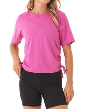 Threads For Thought Shirley Drawstring Cinched Jersey T-Shirt - Pink