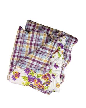 Modern Prairie Pansies Throw - Multicolor