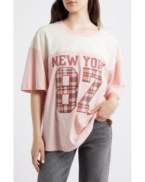 GOLDEN HOUR New York 87 Cotton T-Shirt - Pink