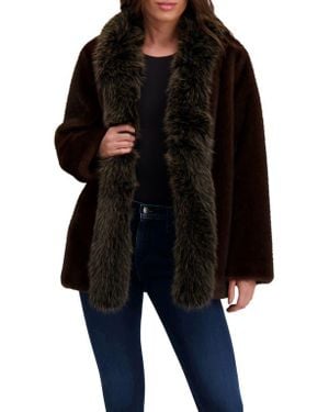 Lyla Grant Fur-Free Fox & Mink (Faux Fur) Jacket - Black