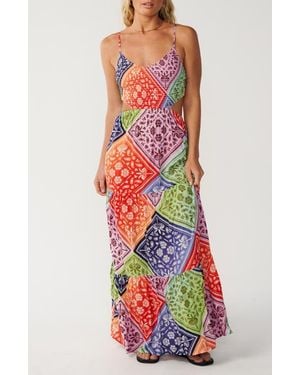 Rip Curl Bossa Nova Sleeveless Maxi Dress - White