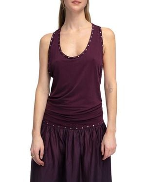 Find Me Now Yuna Studded Tank Top - Purple