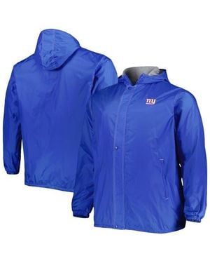 Dunbrooke New York Giants Big & Tall Legacy Stadium Full-Zip Jacket - Blue