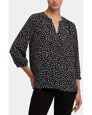 NYDJ Pintuck Top - Black