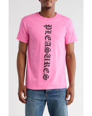 Pleasures Knight Graphic T-Shirt - Pink