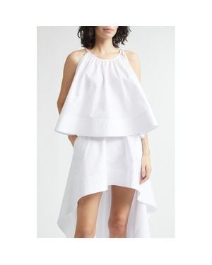Stella McCartney Cotton Poplin Trapeze Top - White