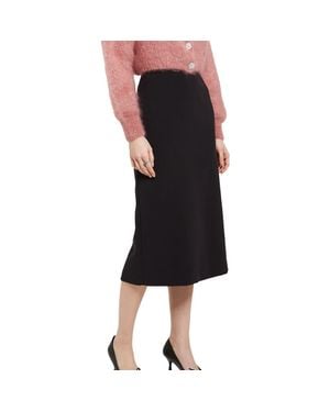 Ottod'Ame Classic Midi Skirt - Black
