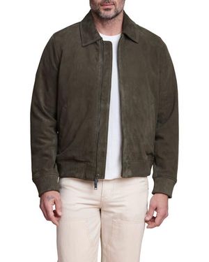Bagatelle Suede Bomber Jacket - Black