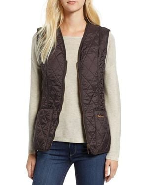 Barbour Betty Quilted Fleece Lined Vest - Gray