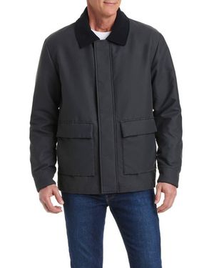 Vince Camuto Waxed Barn Jacket - Black