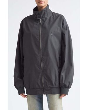 MM6 by Maison Margiela Cotton & Nylon Sports Jacket - Gray