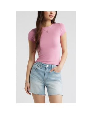 BP. Stretch Cotton Blend Baby Tee - Red