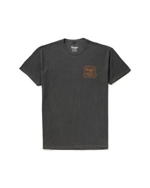 Seager Co. Premium Badge Graphic Cotton T-Shirt - Black