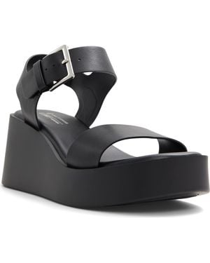 ALDO Merisa Platform Wedge Sandal - Black