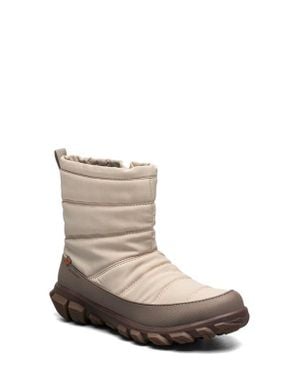 Bogs Cedar Quilted Waterproof Boot - White