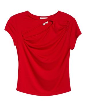 Reformation Else Cutout Top - Red