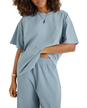 Vitamin A Coast Oversize Boyfriend T-Shirt - Blue