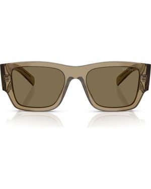 Prada 54Mm Square Sunglasses - Brown