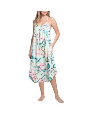 In Bloom Reese Knit Midi Nightgown - Blue